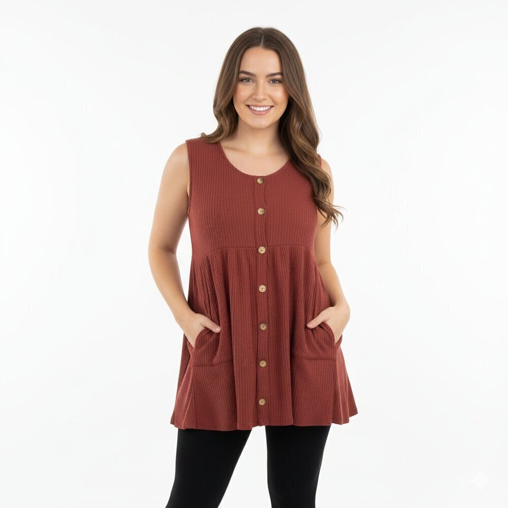 Entro size medium burgundy boho top
